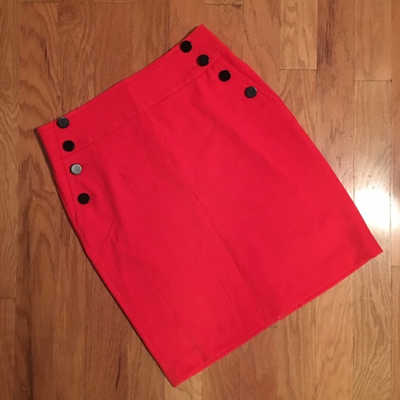 Red Pencil Skirt - Picture 1 of 5